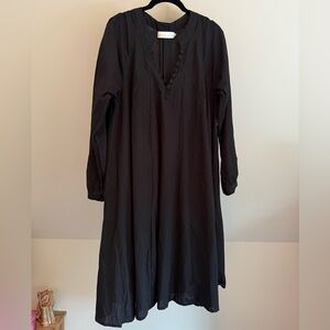 NWOT Natalie Martin, Short, Black, Long Sleeve Dress - 100% Cotton